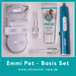 Emmi-Pet Basis Set mit Ladestation, Handteil, Bürstenköpfen und Zahncreme