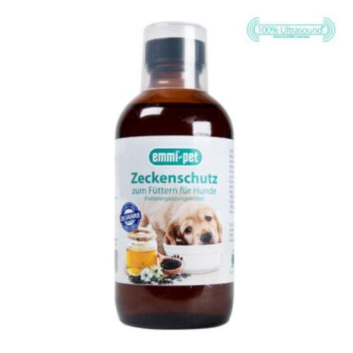 Il nostro olio di cumino nero biologico al 100% egiziano emmi®-pet è particolarmente adatto per respingere le zecche e ha un effetto antinfiammatorio aggiuntivo.